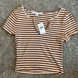 Striped crop top